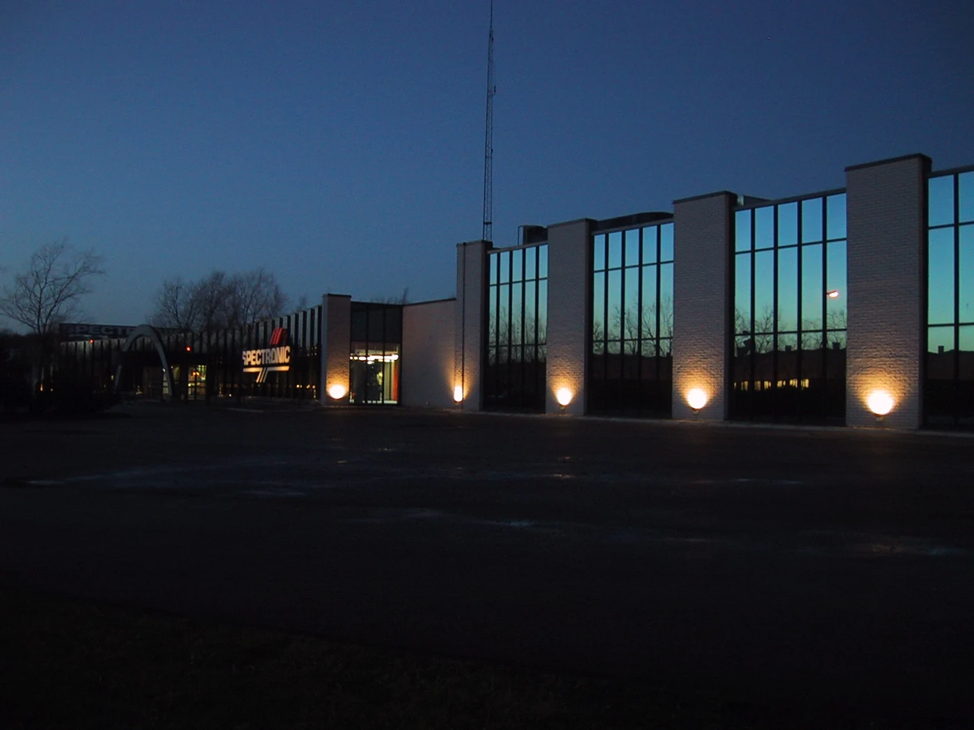 Spectronic’s Helsingborg facility at dusk